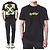 Off White T-Shirt mit Neon-Velours-Schriftzug