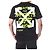Off White T-Shirt mit Neon-Velours-Schriftzug - Ansicht 13