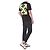 Off White T-Shirt mit Neon-Velours-Schriftzug - Ansicht 15