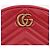 Gucci GG Marmont Matelassé Gürteltasche Rot - Ansicht 3