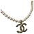 Chanel Collana Choker in Perle e Cristalli Gold Ivory