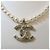 Chanel Collana Choker in Perle e Cristalli Gold Ivory - vista 2