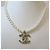 Chanel Collana Choker in Perle e Cristalli Gold Ivory - vista 6
