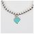 Tiffany & Co Bracciale a grani con ciondolo a cuore Return to Tiffany Blue - vista 3
