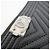 Chanel Clutch New Medium Chevron Nera Logo Argento - vista 2