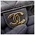 Borsa a tracolla con catena Chanel in pelle d'agnello nera - vista 11