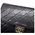 Borsa a tracolla con catena Chanel in pelle d'agnello nera - vista 5