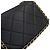 Borsa a tracolla con catena Chanel in pelle d'agnello nera - vista 6