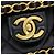 Borsa a tracolla con catena Chanel in pelle d'agnello nera - vista 9