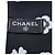 Foulard bandeau in seta Chanel bianco e nero camelia - vista 8