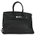Hermès Hermes Birkin Black Clemence with Palladium Hardware 35