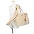 Borsa Tote Prada in camoscio beige - vista 4