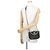 Borsa a tracolla con catena Chanel in lambskin nero - vista 5