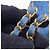 Borsa a spalla Chanel Matelassé Flap Small in denim - vista 12