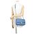 Borsa a spalla Chanel Matelassé Flap Small in denim - vista 5