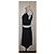 Escada Bicolour Kleid Schwarz-Weiß aus Viskose - Ansicht 4