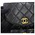 Zaino Chanel in pelle d'agnello nera - vista 6