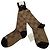 Gucci Lange Socken GG-Muster Beige Braun