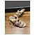 Sandali Chanel CC Turnlock in pelle beige - vista 12