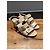 Sandali Chanel CC Turnlock in pelle beige - vista 2