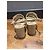 Sandali Chanel CC Turnlock in pelle beige - vista 9