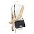 Borsa a tracolla Chanel Black Matelassé con catena - vista 5