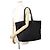 Borsa Tote Prada in nylon nero e pelle - vista 4