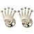 Autre Marque Gemelli Rolex Crown A1019 in oro bianco 18K - vista 3