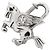 Hermès Pendente Hermes Cadena Pegasus 1993 Limited Edition Top Charm