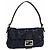 Borsa Fendi Baguette in perline blu navy e pelle - vista 2