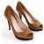 Tacchi Prada in pelle color camel - vista 3