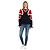 Stella Mc Cartney Stella McCartney Wollstrick-Pullover mit Herzmuster in Navyblau / Weiß / Rot - Ansicht 4