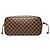 Borsa Tote Louis Vuitton Damier Ebene Neverfull MM marrone - vista 3