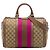 Borsa Boston Satchel Gucci Medium GG Canvas Web Joy Beige