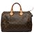 Borsa Boston Louis Vuitton Monogram Speedy 35 Marrone