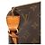 Borsa a tracolla Louis Vuitton Monogram Pochette Accessoires Marrone - vista 5