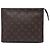 Portadocumenti Toiletry Pouch 26 Louis Vuitton Monogram marrone