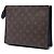 Portadocumenti Toiletry Pouch 26 Louis Vuitton Monogram marrone - vista 2