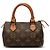 Borsa Louis Vuitton Monogram Mini Speedy HL Marrone