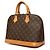 Borsa Louis Vuitton Monogram Alma PM Marrone - vista 2