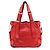 Chloé Borsa Tote Patsy in pelle rossa borchiata con logo - vista 3
