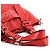 Chloé Borsa Tote Patsy in pelle rossa borchiata con logo - vista 9