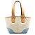Coach Borsa Tote Soho Daisy in tela Ivory Light Blue 4428 - vista 3
