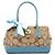Coach 11557 Borsa Tote Madeline Turnlock Signature Beige Light Blue