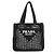 Borsa in rafia Prada bianca e nera