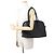 Tote Prada Shopper aus schwarzem Leder - Ansicht 4