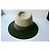 Maison Michel Cappello Fedora in Feltro Beige e Verde Kaki - vista 3