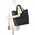 Borsa Tote Balenciaga in gomma nera - vista 4