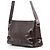 Borsa a tracolla Prada in pelle marrone scuro - vista 2