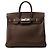 Hermès Borsa Hermes Haut à Courroies 28 in pelle Epsom Chocolate